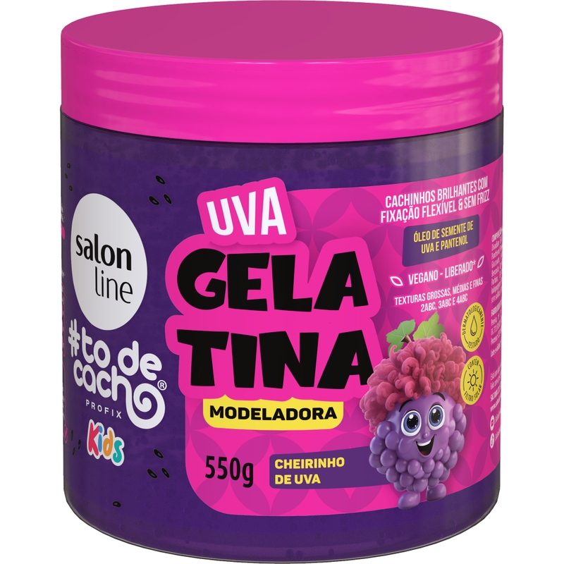 GELATINA SALON LINE MODELADORA #TODECACHO KIDS  550G