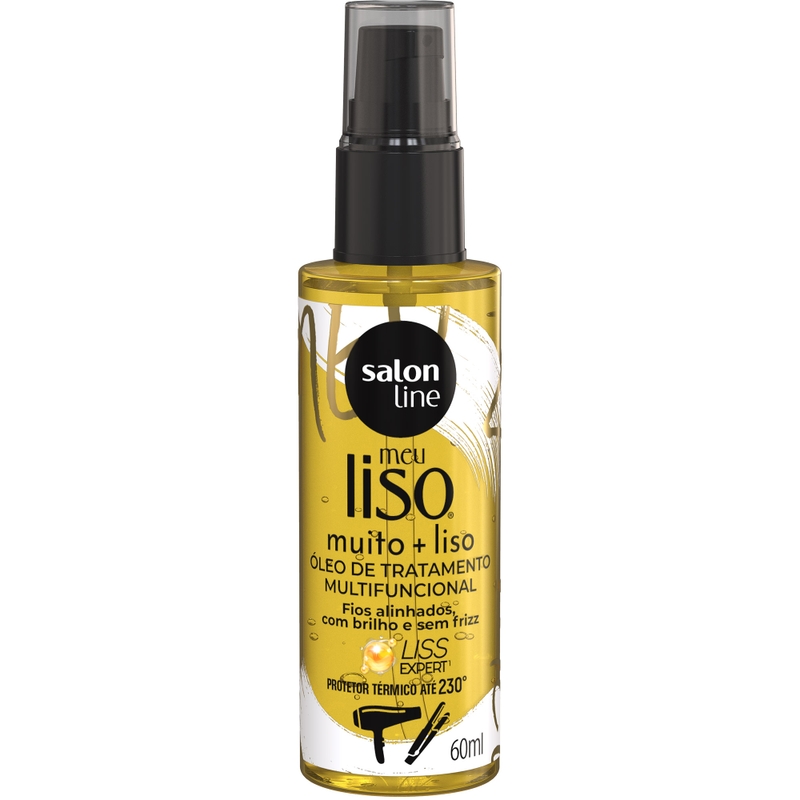 ÓLEO DE TRATAMENTO SALON LINE MUITO MAIS LISO MULTIFUNCIONAL  60ML