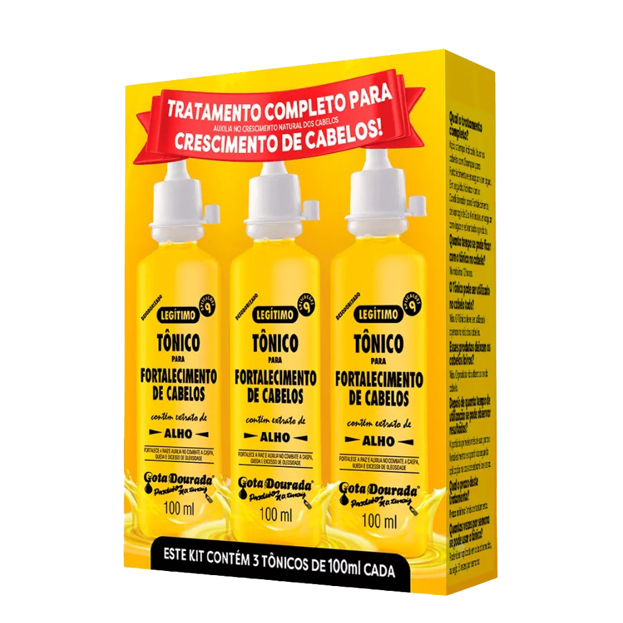 KIT 3 TONICOS 100 ML FORTALECIMENTO XXX