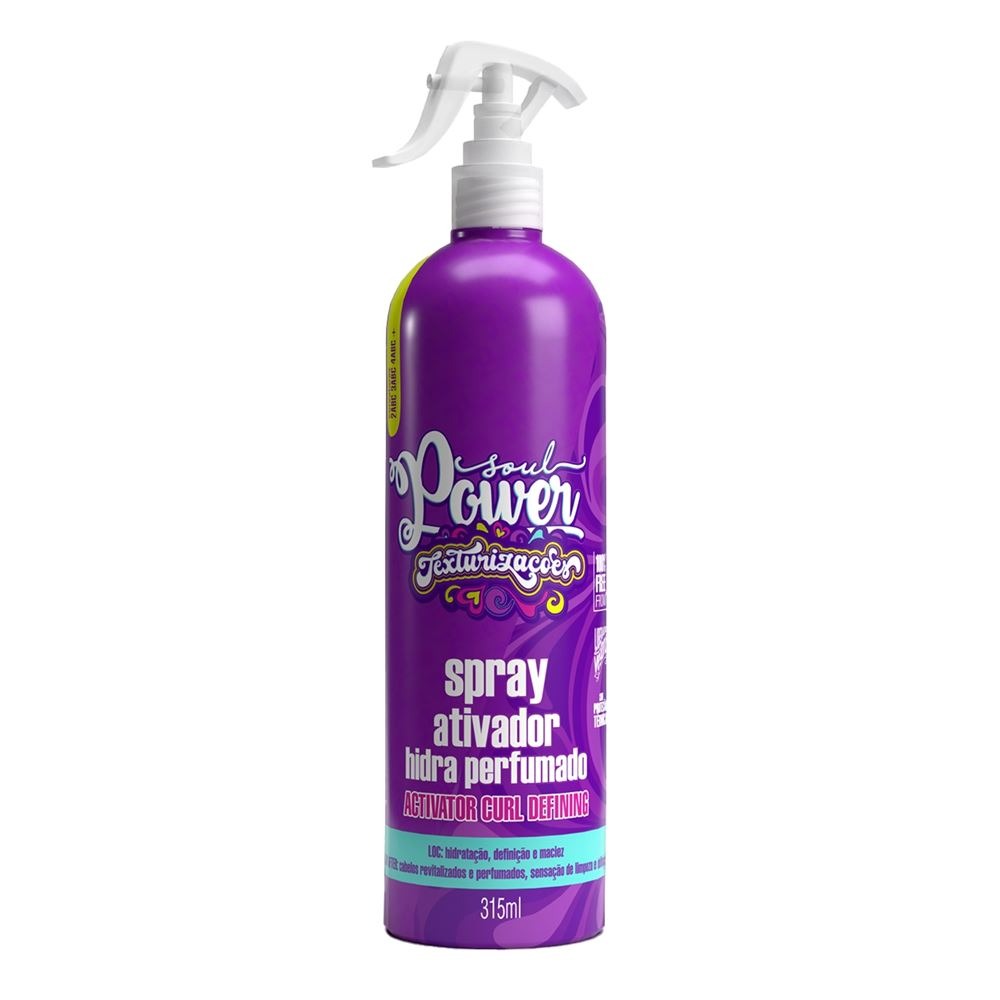 SPRAY ATIVADOR HIDR PERFUMADO TEXTURIZAÇÕES 315ML SOUL POWER