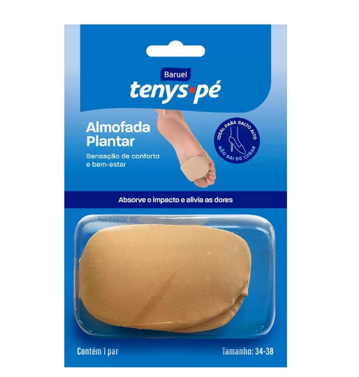 ALMOFADA PLANTAR BARUEL TENYS PÉ SILIGEL 34-38