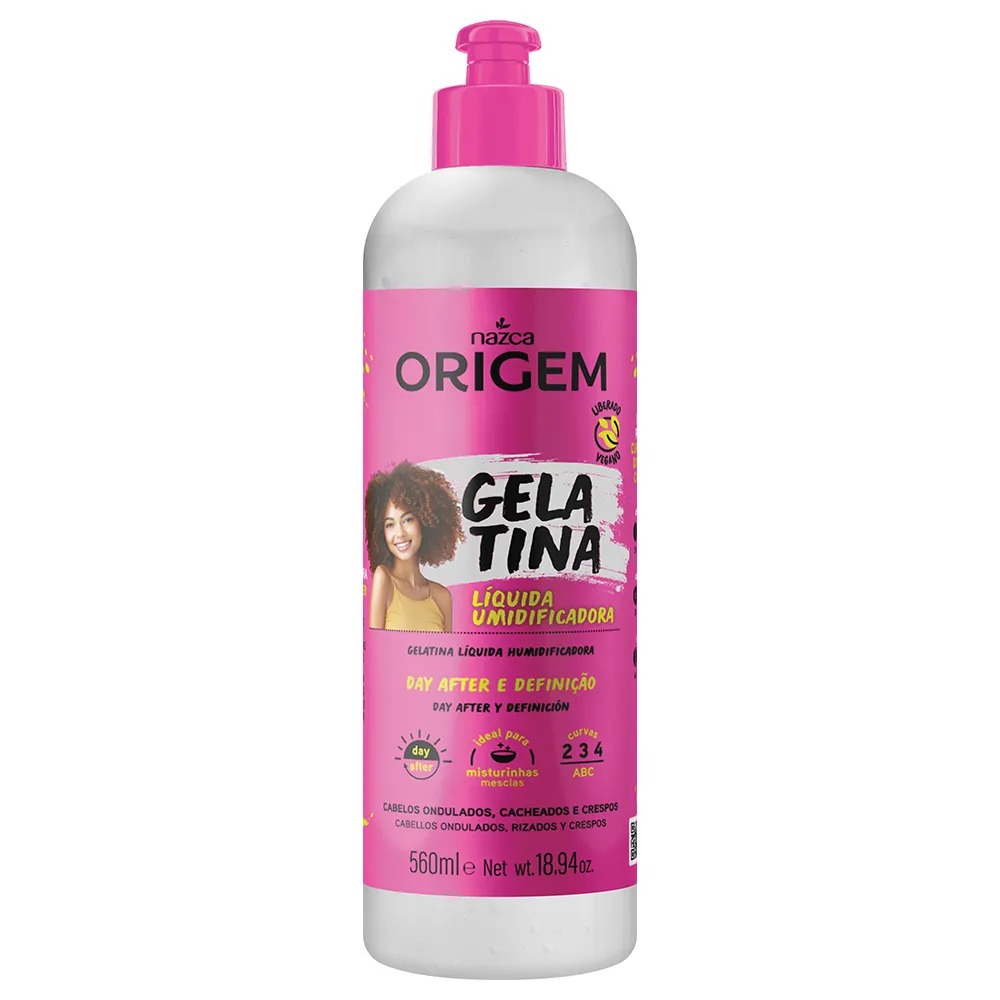 ORIGEM GELATINA LÍQUIDA UMIDIFICADORA ATIVADORA COND 560ML