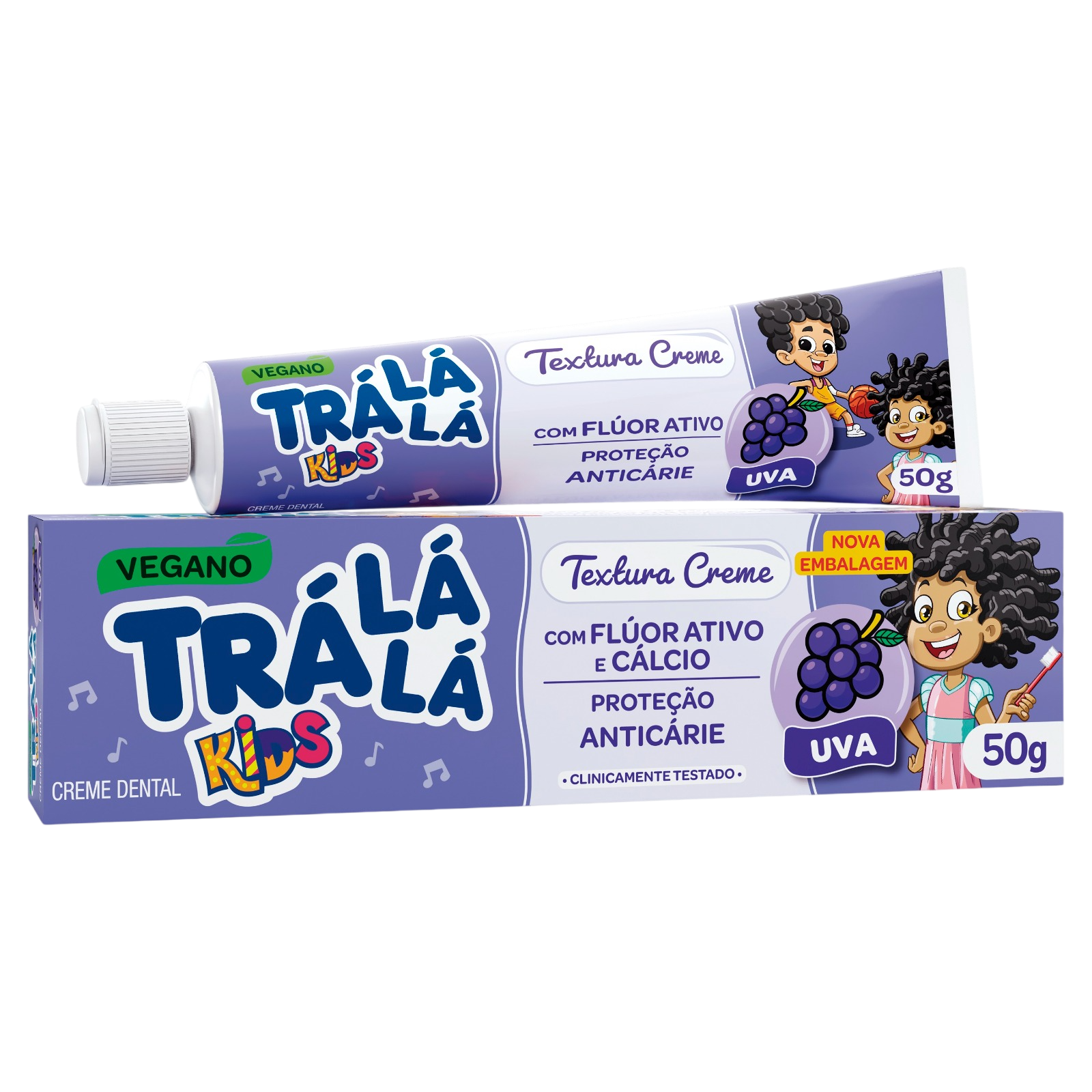 Creme Dental Trá Lá Lá Kids Uva 50g 