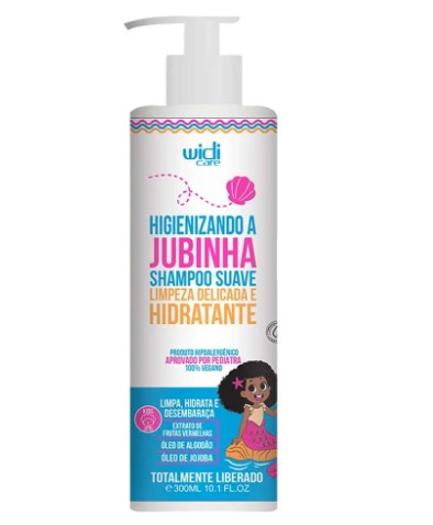 HIGIENIZANDO A JUBINHA SHAMPOO SUAVE LIMPEZA DELICADA E HIDRATANTE - WIDI CARE