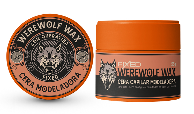 CERA CAPILAR MODELADORA WEREWOLF COM QUERATINA FIXED 55G