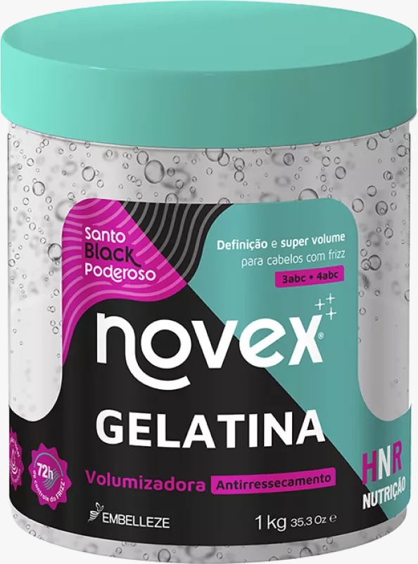 NOVEX SANTO BLACK GELATINA VOLUMIZADORA COND1KG