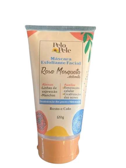 MÁSCARA ESFOLIANTE FACIAL DE ROSA MOSQUETA 120G
