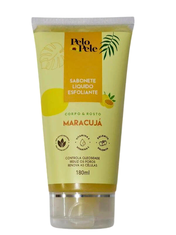 SABONETE LÍQUIDO ESFOLIANTE MARACUJÁ 180ML