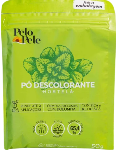 PÓ DESCOLORANTE PARA O CORPO  HORTELÃ 50G