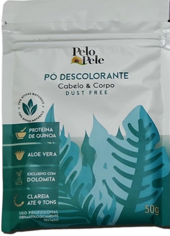 PÓ DESCOLORANTE CABELO E CORPO ALOE VERA + QUINOA 50G
