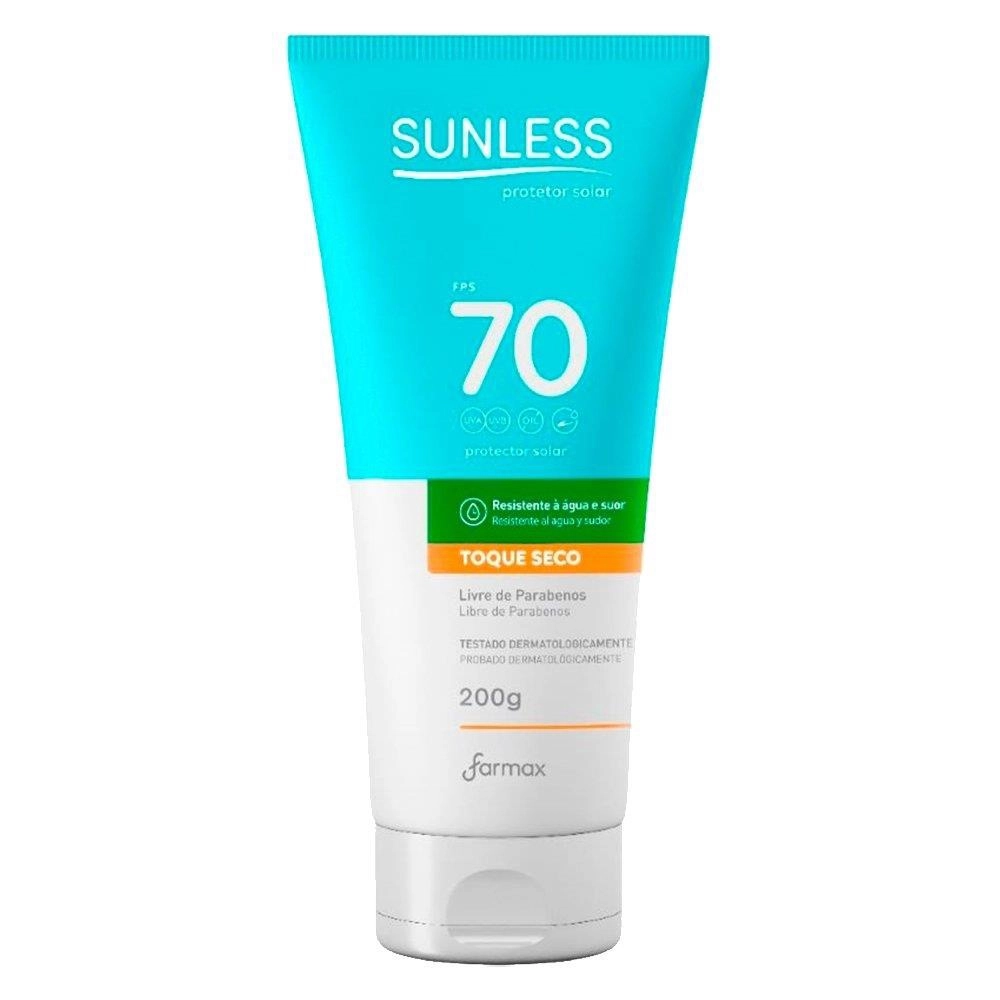 PROTETOR SOLAR FPS70 SUNLESS 200G