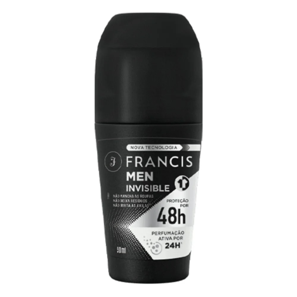 DESODORANTE FRANCIS MEN ROLL ON BRANCO 50ML