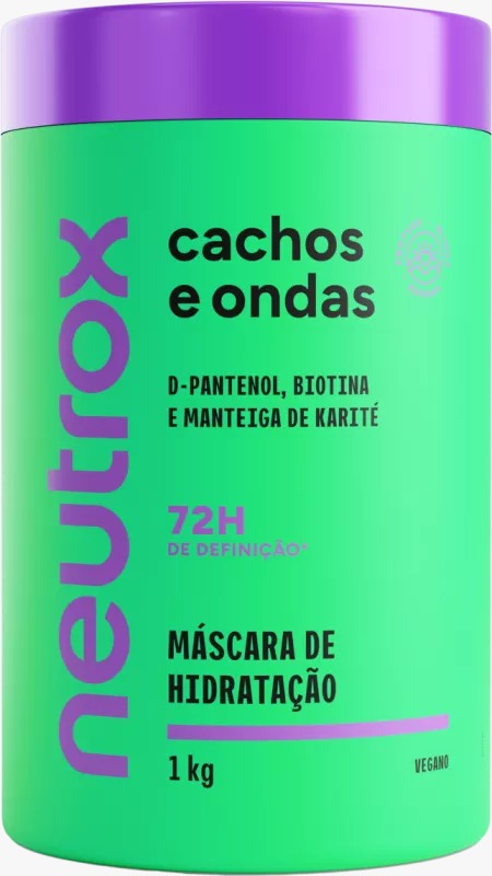 CONDICIONADOR CREME DE TRATAMENTO NEUTROX CACHOS E ONDAS 1KG