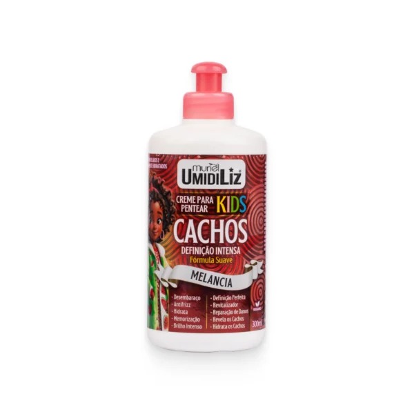 CREME PARA PENTEAR CACHOS UMIDILIZ KIDS MELANCIA 300ML