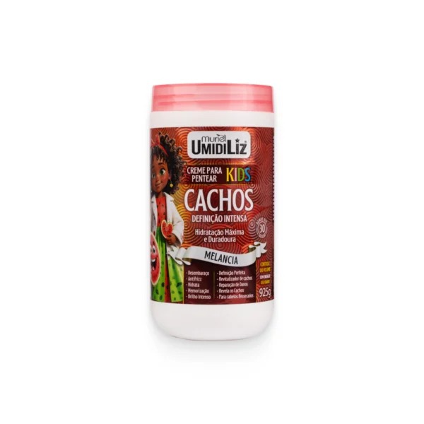 CREME PARA PENTEAR CACHOS UMIDILIZ KIDS MELANCIA 925G 