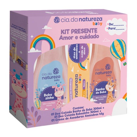 KIT 2 DES COL BABY300+CREME PARA ASSADURAS 45G CIA DA NATUREZA