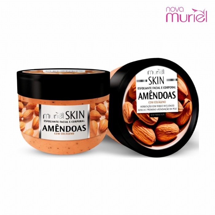 ESFOLIANTE FACIAL E CORPORAL MURIEL SKIN AMENDOAS COM COLAGENO 250G