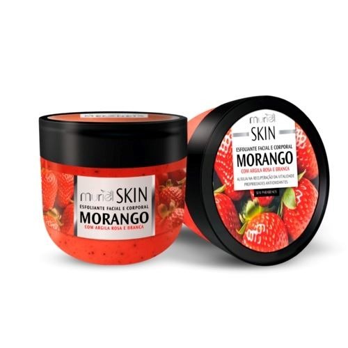 ESFOLIANTE FACIAL E CORPORAL MURIEL SKIN MORANGO 250G