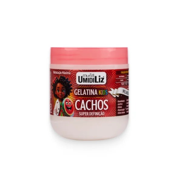 GELATINA SUPER DEFINIÇÃO CACHOS UMIDILIZ KIDS MELANCIA CONDICIONADOR 500G