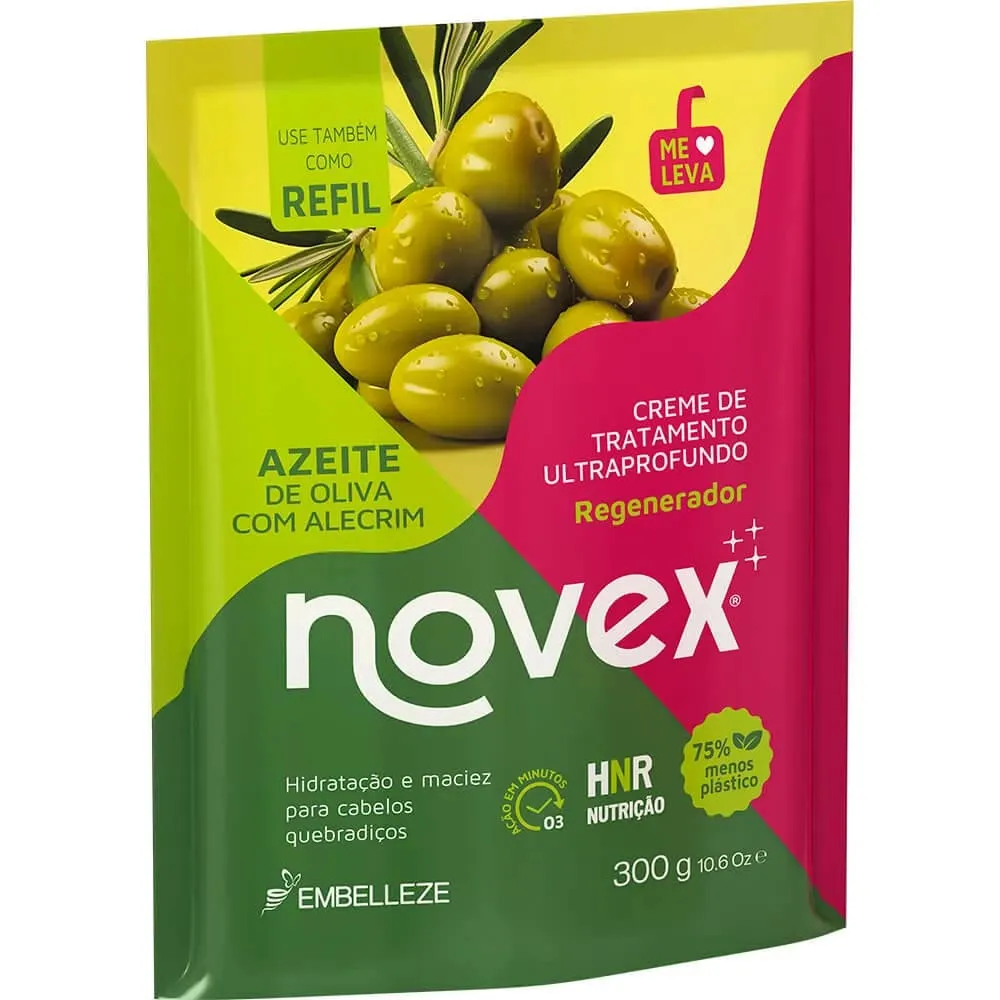 CREME TRATAMENTO NOVEX AZEITE DE OLIVA REFIL 300G EMBELLEZE