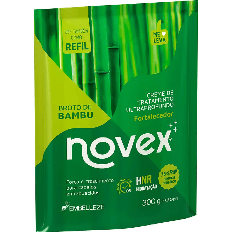 CREME TRATAMENTO NOVEX BROTO DE BAMBU REFIL 300G EMBELLEZE