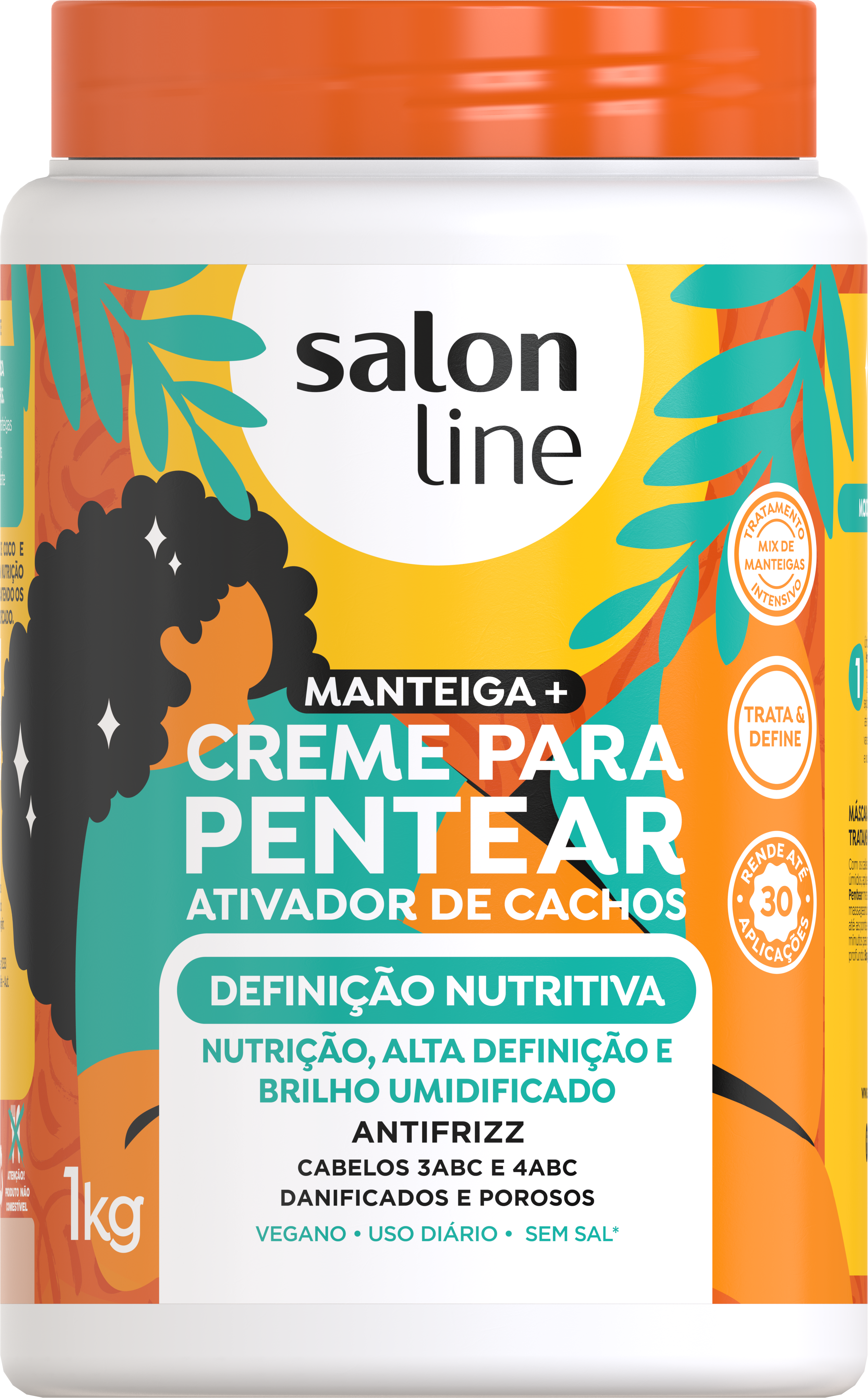 CREME PARA PENTEAR SALON LINE DEFINIÇÃO NUTRITIVA  1KG