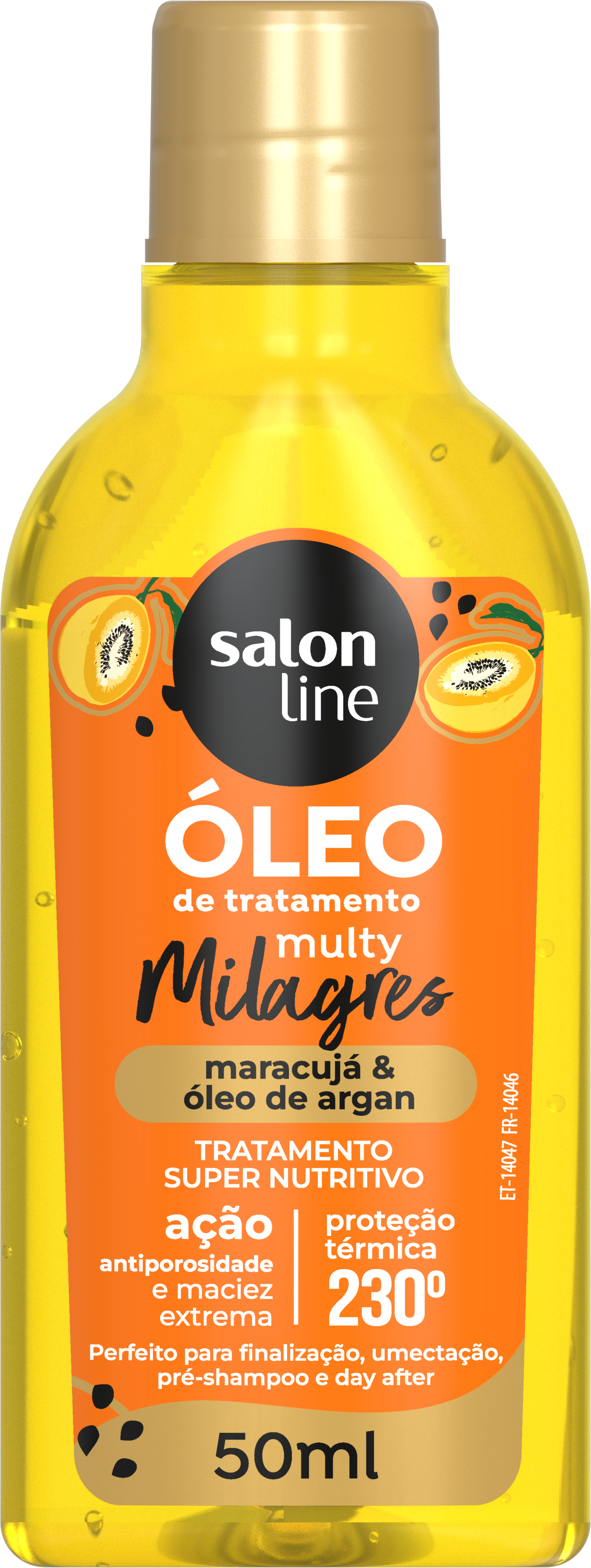 ÓLEO REPARADOR SALON LINE CACHOS DOS SONHOS MULTY MILAGRES ANTIPOROSIDADE  50ML