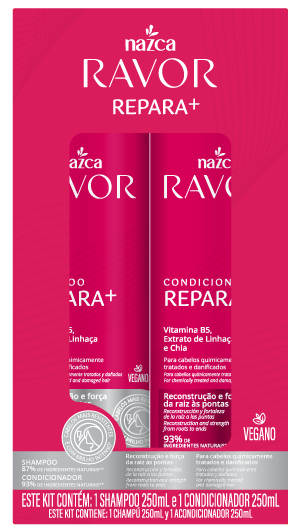 RAVOR KIT SH+COND RECONSTRUÇÃO 250 ML