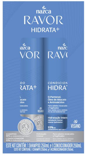 RAVOR KIT SH+COND HIDRATAÇÃO 250 ML