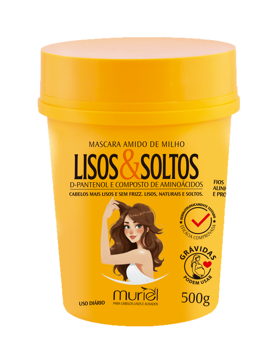 MASCARA LISOS E SOLTOS MURIEL AMIDO DE MILHO CONDICIONADOR 500G