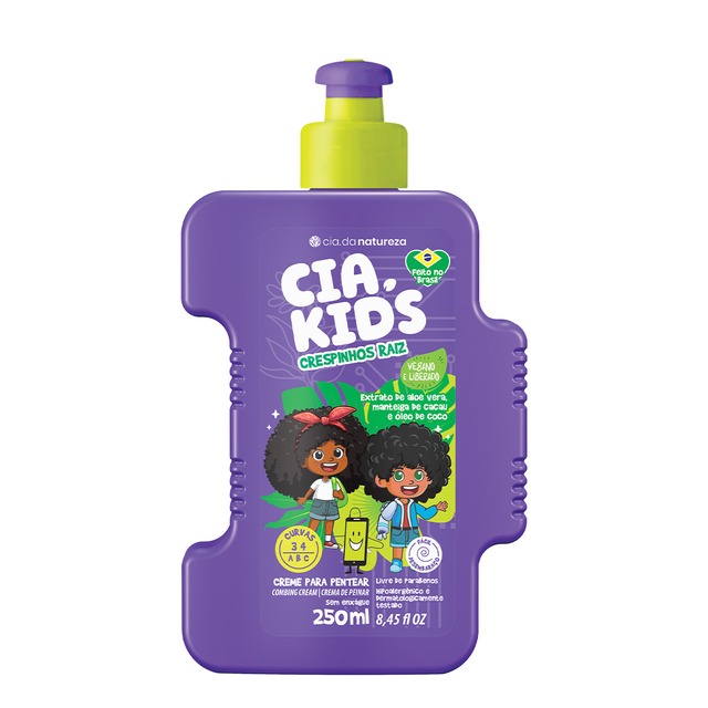 CREME DE PENTEAR CIA DA NATUREZA KIDS CRESPINHOS RAIZ 250ML