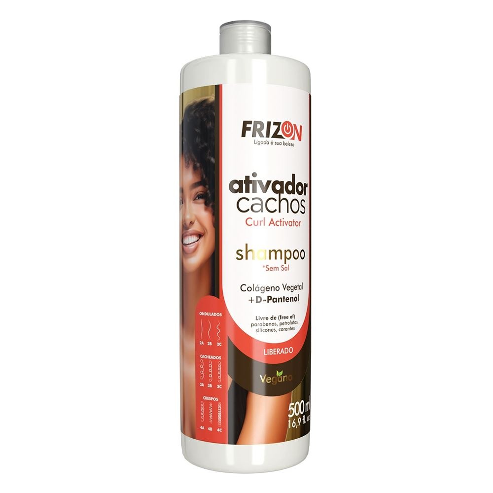 SHAMPOO ATIVADOR DE CACHOS FRIZON500ML