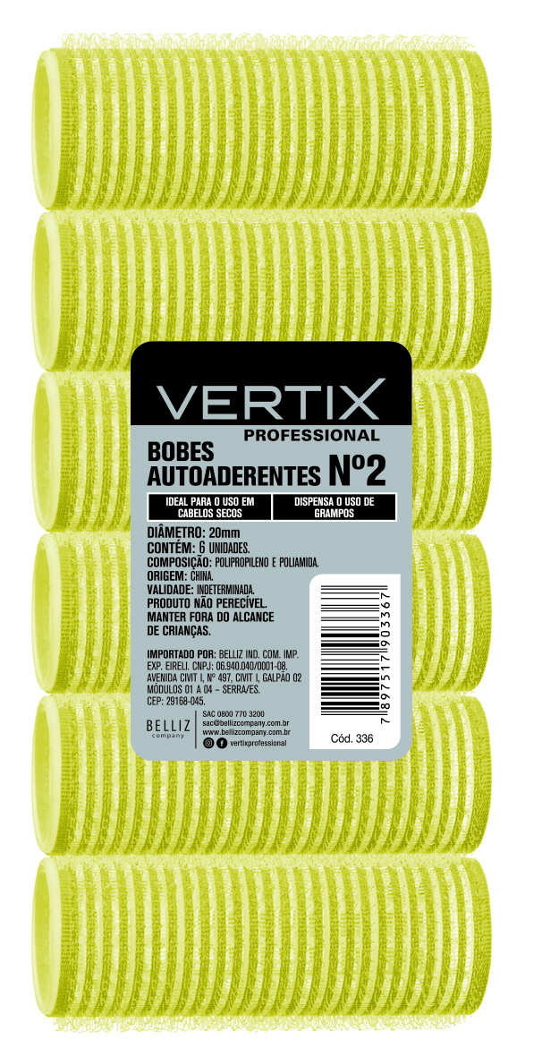 Bobes Autoaderente Vertix N2 336 - 6 Unidades