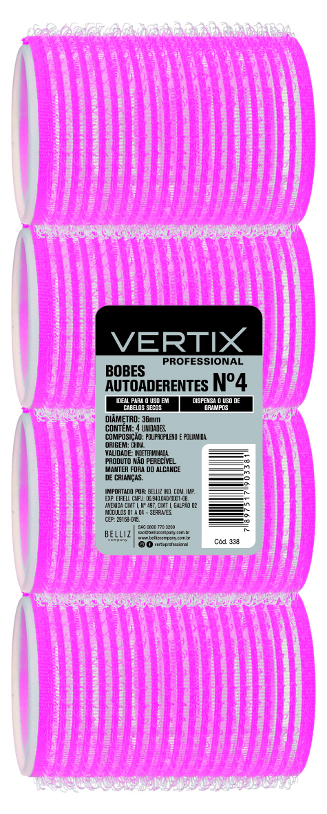 Bobes Autoaderente Vertix N4 (4 Unidades)