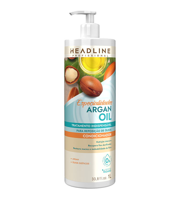 CONDICIONADOR ESPECIALIDADES ARGAN OIL 1000ML HEADLINE