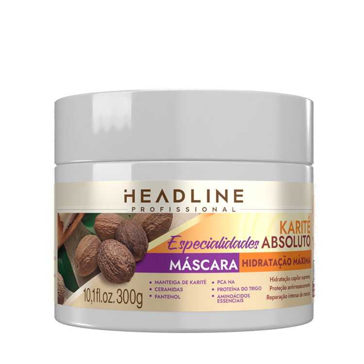 MASCARA ESPECIALIDADES KARITE ABSOLUTO 300G HEADLINE