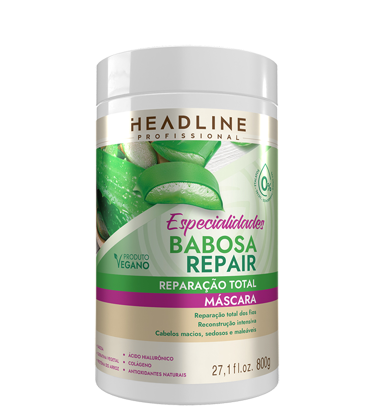 MASCARA ESPECIALIDADES BABOSA REPAIR 800G HEADLINE