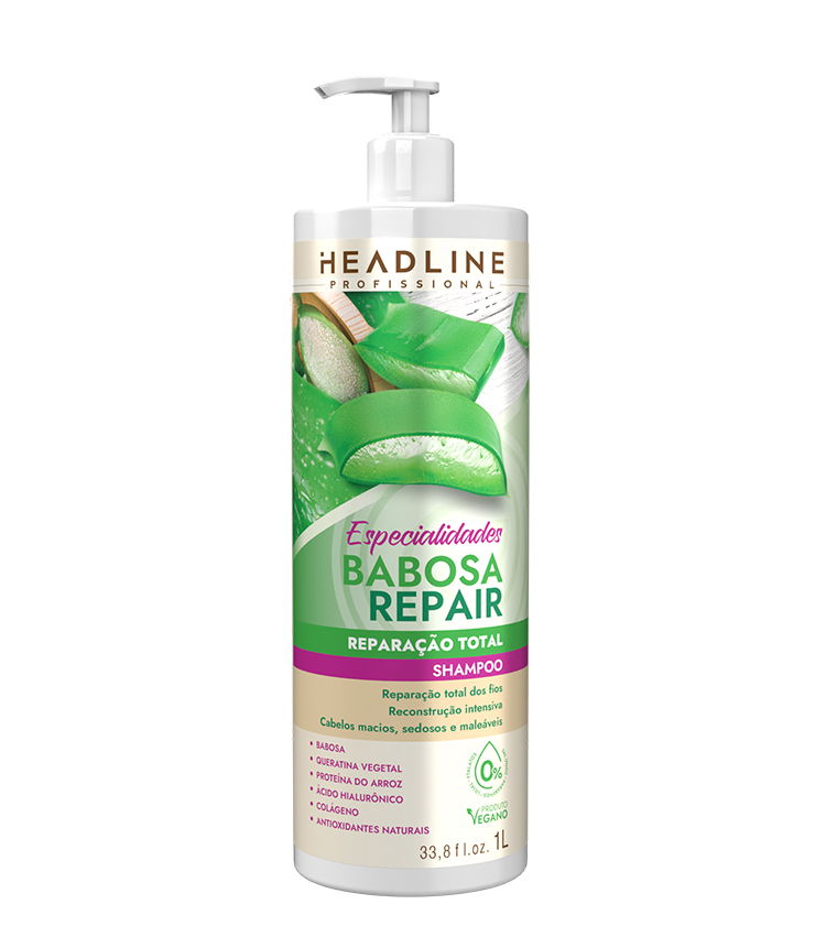 SHAMPOO ESPECIALIDADES BABOSA REPAIR 1000ML HEADLINE