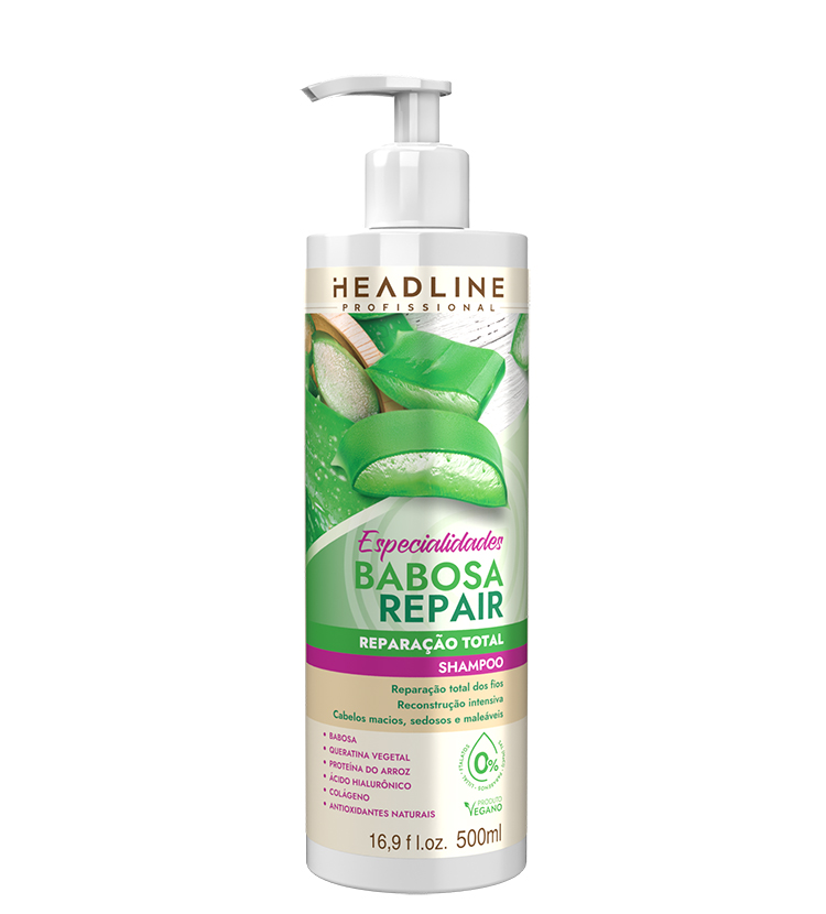 SHAMPOO ESPECIALIDADES BABOSA REPAIR 500ML HEADLINE