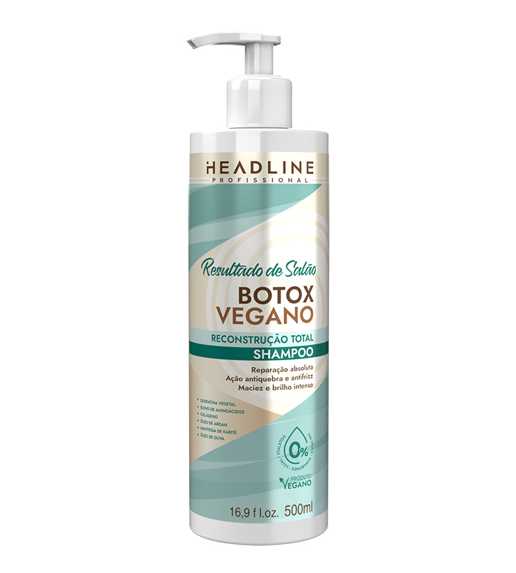 SHAMPOO RESULTADO DE SALAO BOTOX VEGANO HEADLINE 500ML