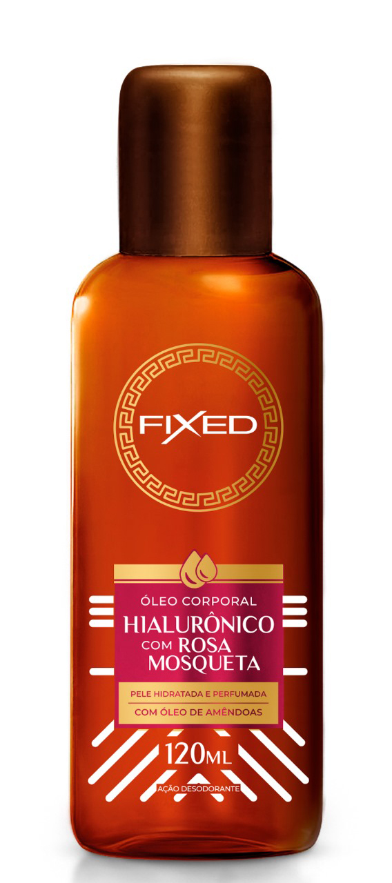 OLEO CORPORAL FIXED - HIALURONICO COM ROSA MOSQUETA 120ML