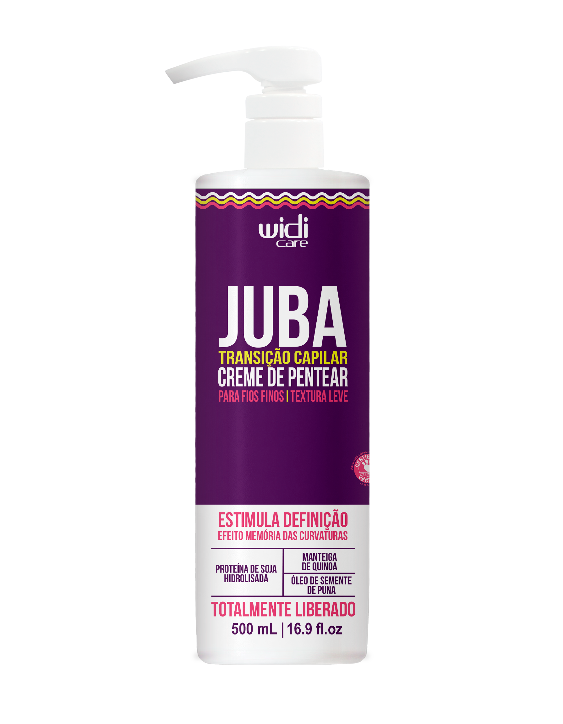 JUBA TRANSIÇÃO CAPILAR CREME DE PENTEAR TEXTURA LEVE - WIDI CARE