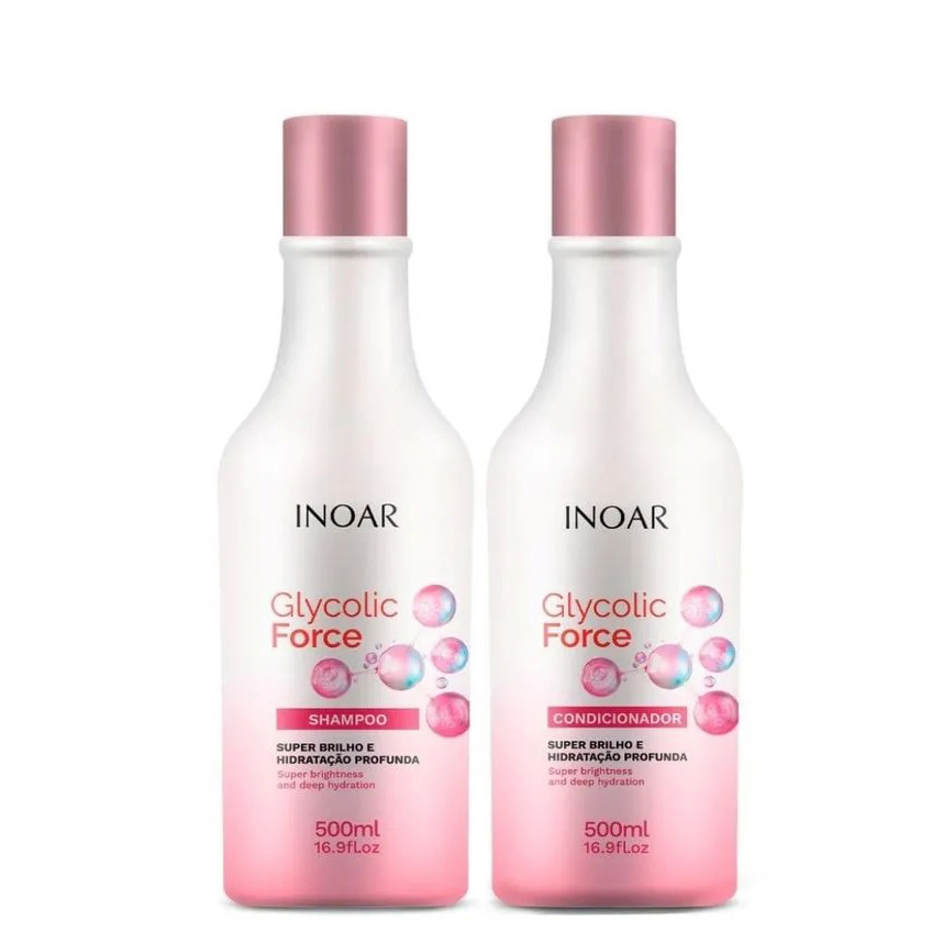 KIT SH+COND INOAR GLYCOLIC FORCE 500ML