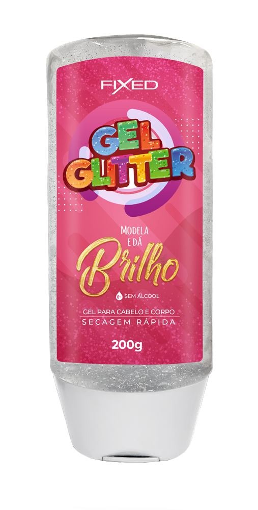 GEL DESOD COM GLITER CORPO E CABELO 200G - INCOLOR