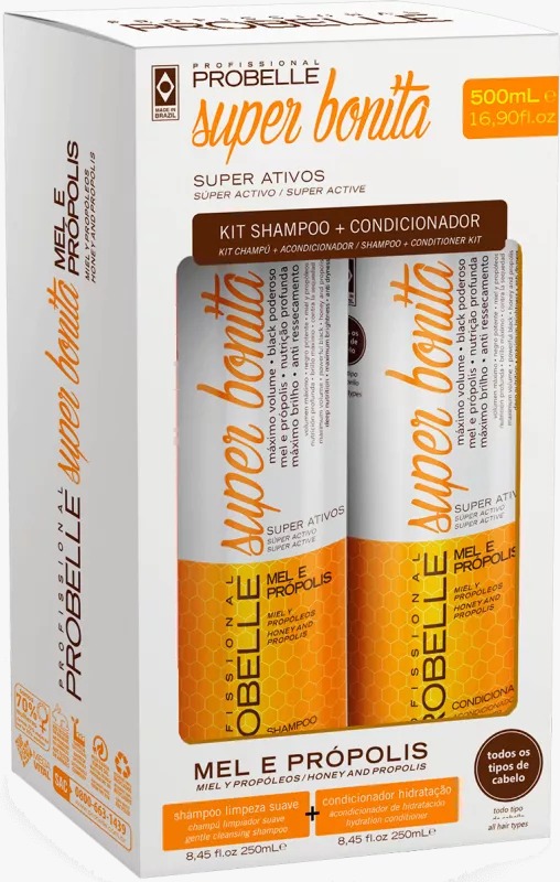 KIT MEL E PRÓPOLIS PROBELLE SUPER BONITA 500ML