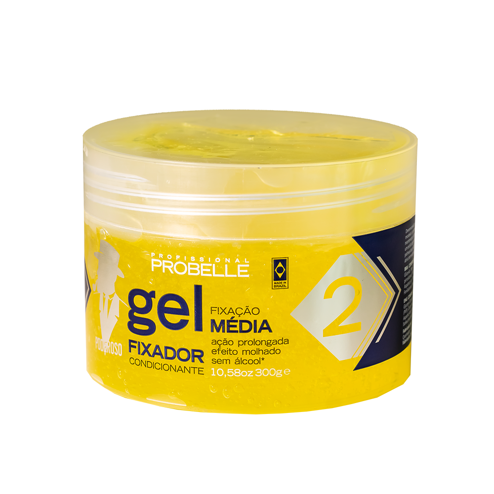 GEL FIXAÇÃO MÉDIA PODEROSO PROBELLE FOR MAN N°2 300G