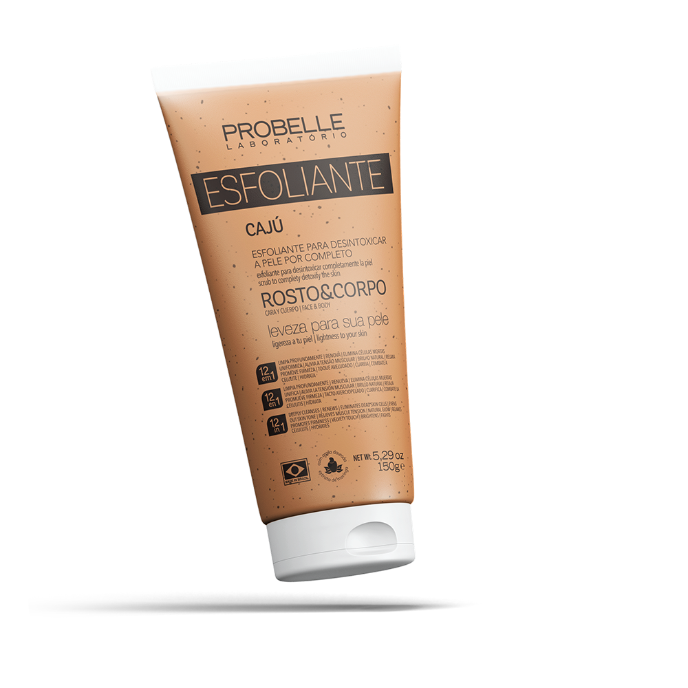 ESFOLIANTE DE CAJU ROSTO E CORPO PROBELLE LABORATÓRIO 150G