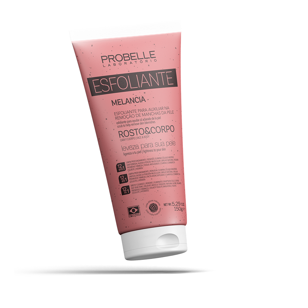 ESFOLIANTE DE MELANCIA ROSTO E CORPO PROBELLE LABORATÓRIO 150G