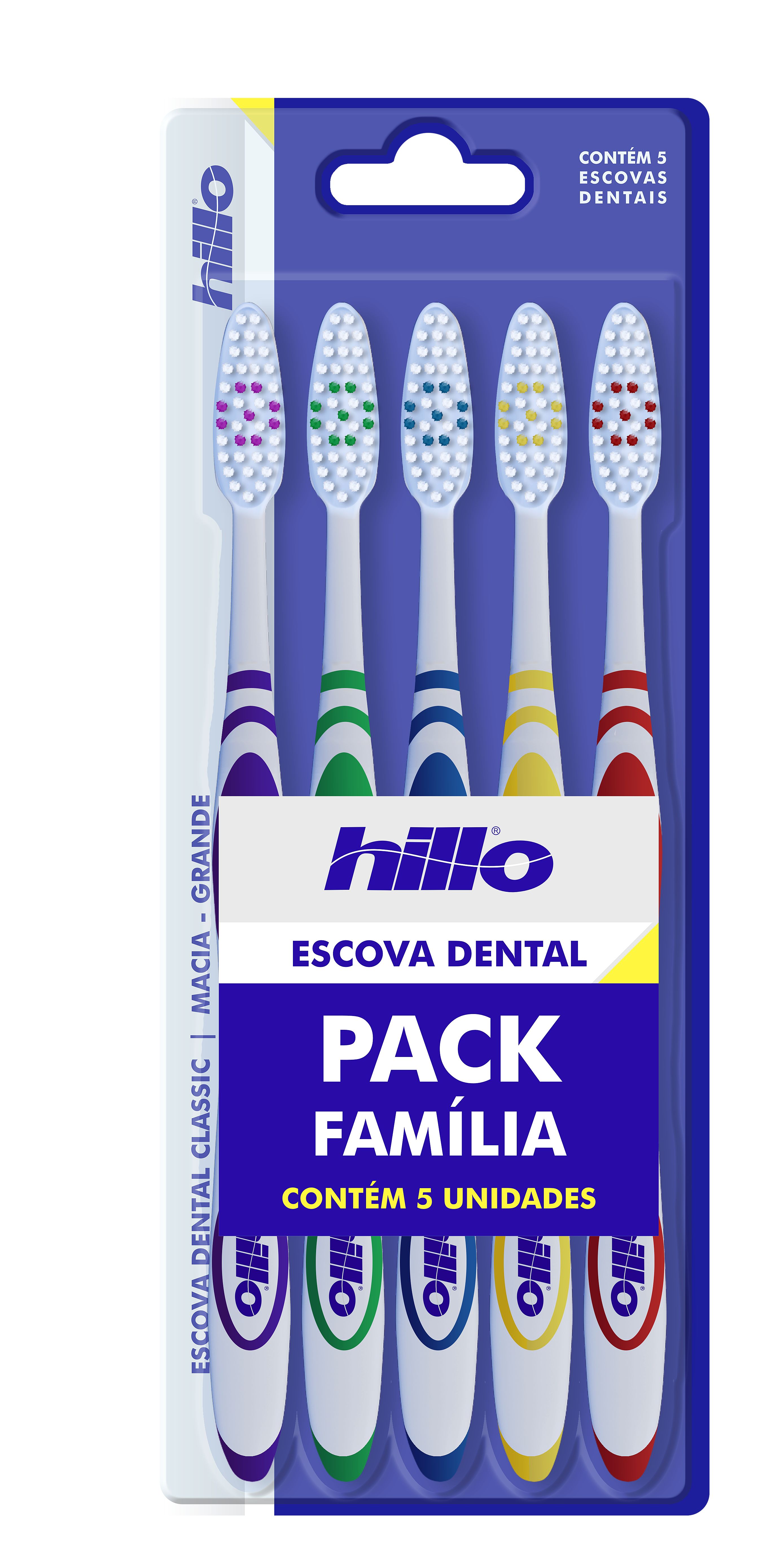 KIT ESCOVA DENTAL HILLO CLASSIC C/5