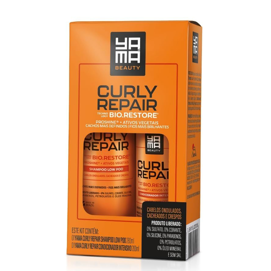 KIT SHAMPOO+CONDICIONADOR YAMA CURLY REPAIR